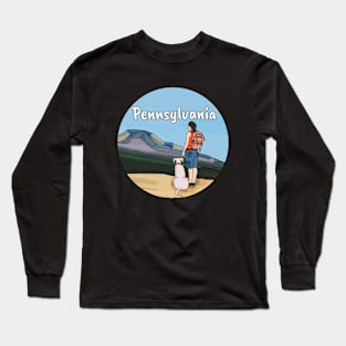 Hiking Pennsylvania Long Sleeve T-Shirt